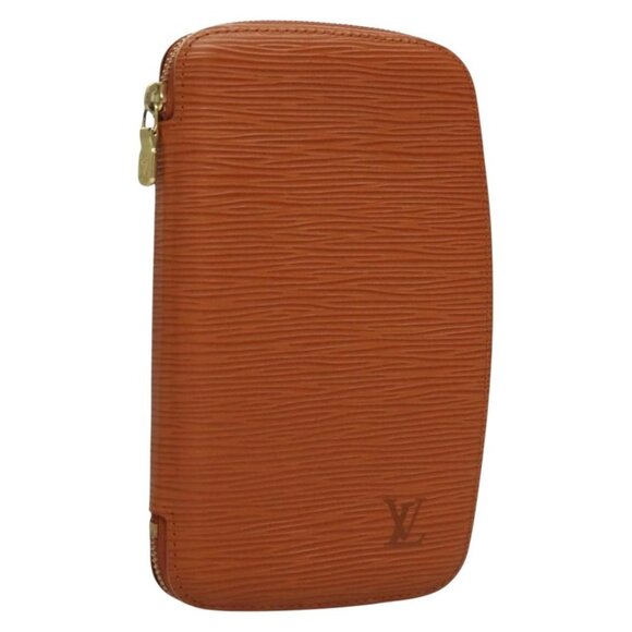LOUIS VUITTON Epi Agenda geod Wallet Brown LV Auth - Picture 14 of 16